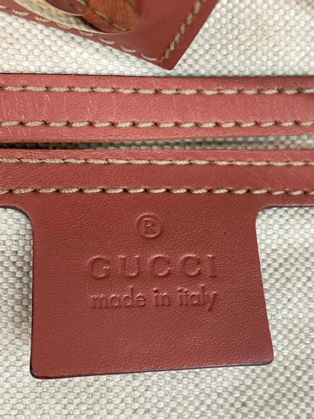 GUCCI GG Plus/GG Supreme 197953 Beige Dark Brown Pink Beige PVC Leather - Picture 8 of 13